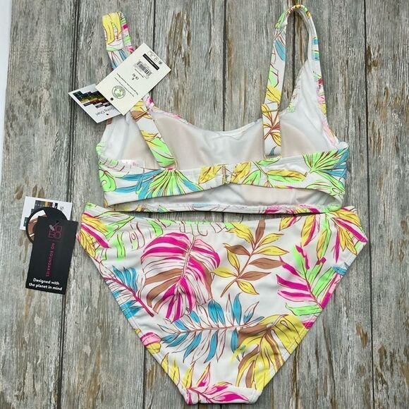 Tricot Tropical Print Bikini Swimsuit Bathing Suit Size S - Picture 3 of 6